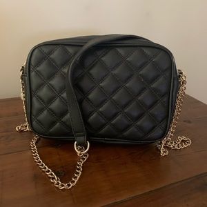 Quilted Front Cross Body Bag